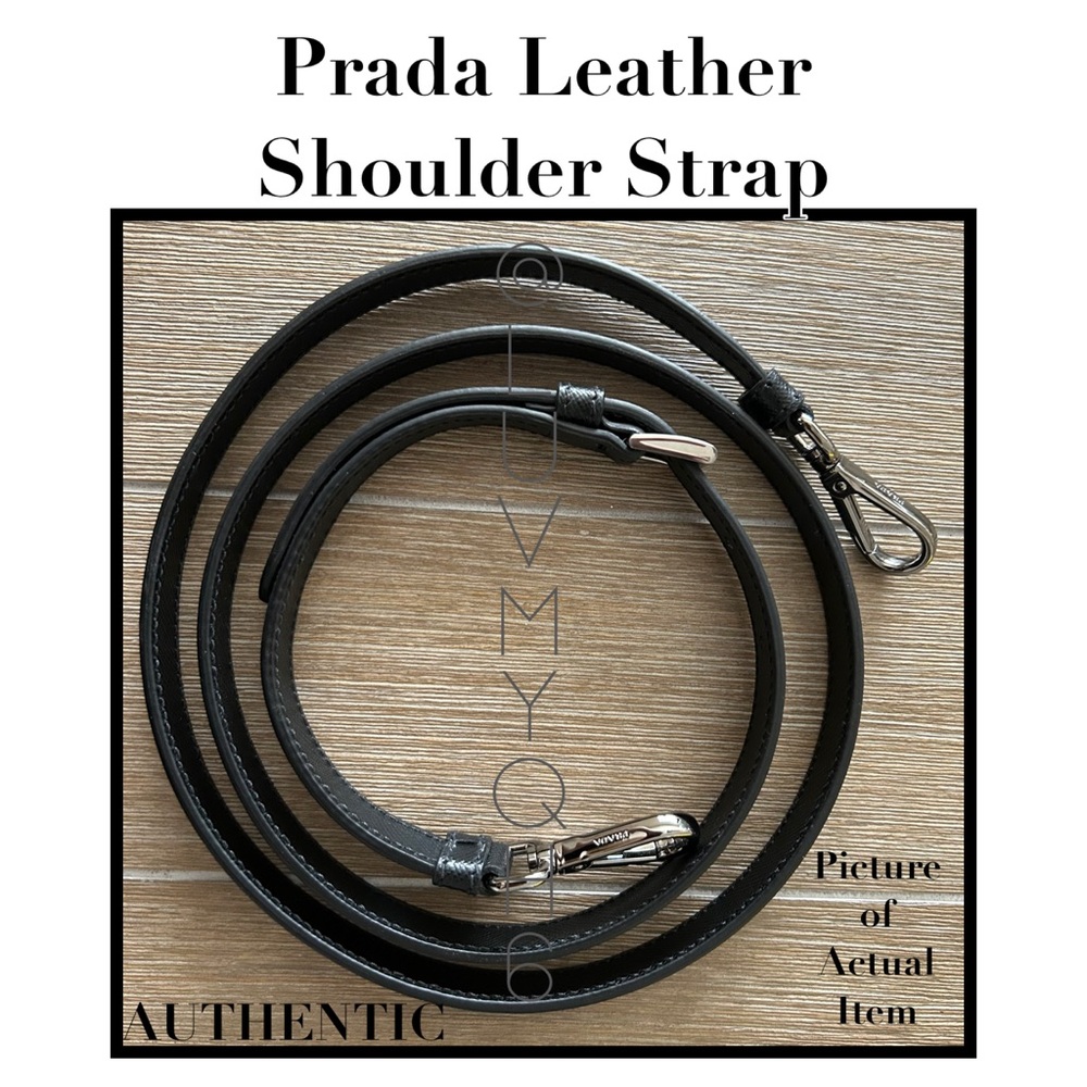 Prada Saffiano Leather Shoulder Strap.